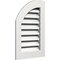 Ekena Millwork Quarter Round Top Left Functional, PVC Gable Vent w/ 1" x 4" Flat Trim Frame, 18"W x 34"H GVPQL18X3401FUN - alternate 2